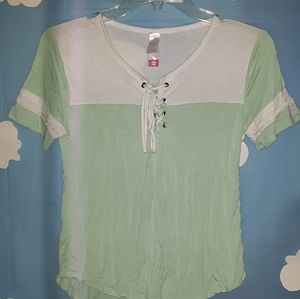 NOBO Teal Tie-Up T-Shirt